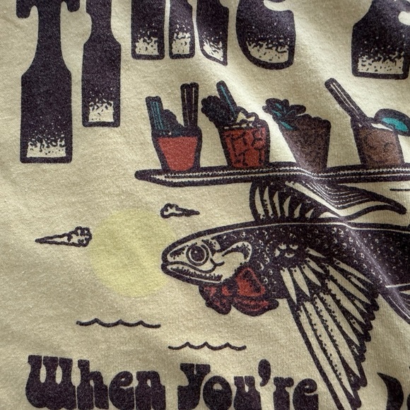 Hurley Time Flies When You’re Having Fun Tee Shirt Men XL - Picture 4 of 7